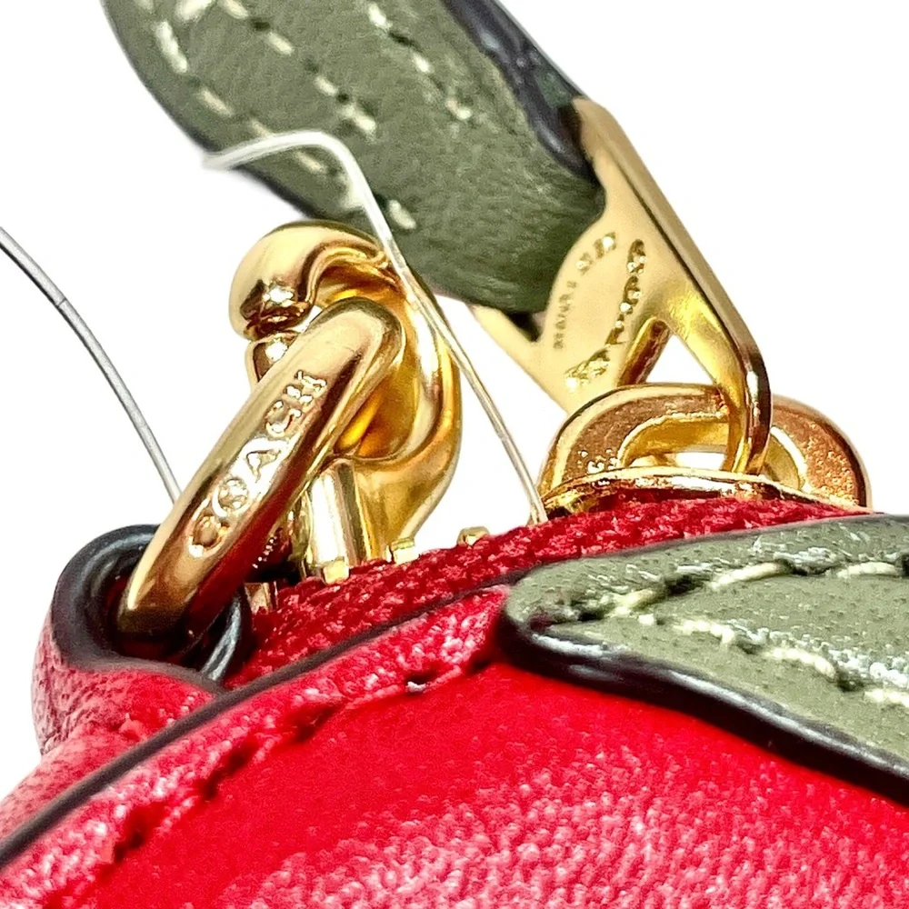 COACH Small Strawberry Coin Case NWT in Original Packaging - Picture 9 of 13